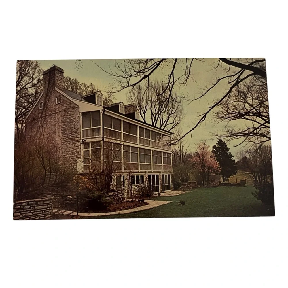 Unused Vintage Post Card Daniel Boone Home Art Grossman Photo 1962 St Louis